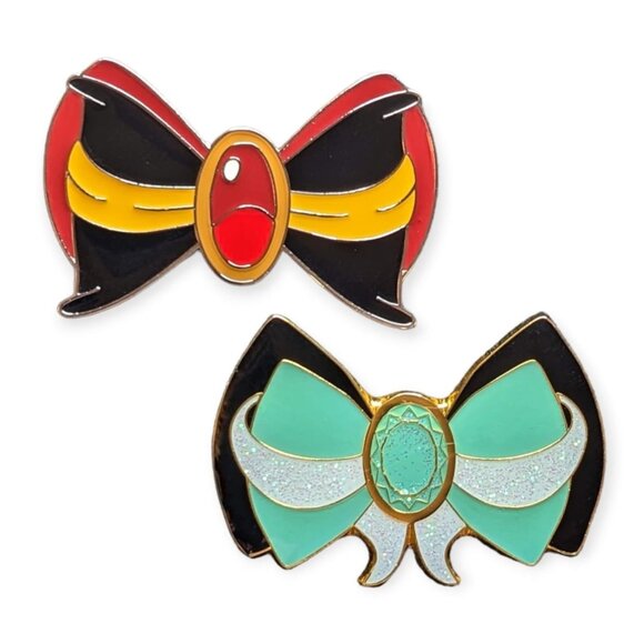 Aladdin Disney Loungefly Pins: Jafar and Princess Jasmine Bow